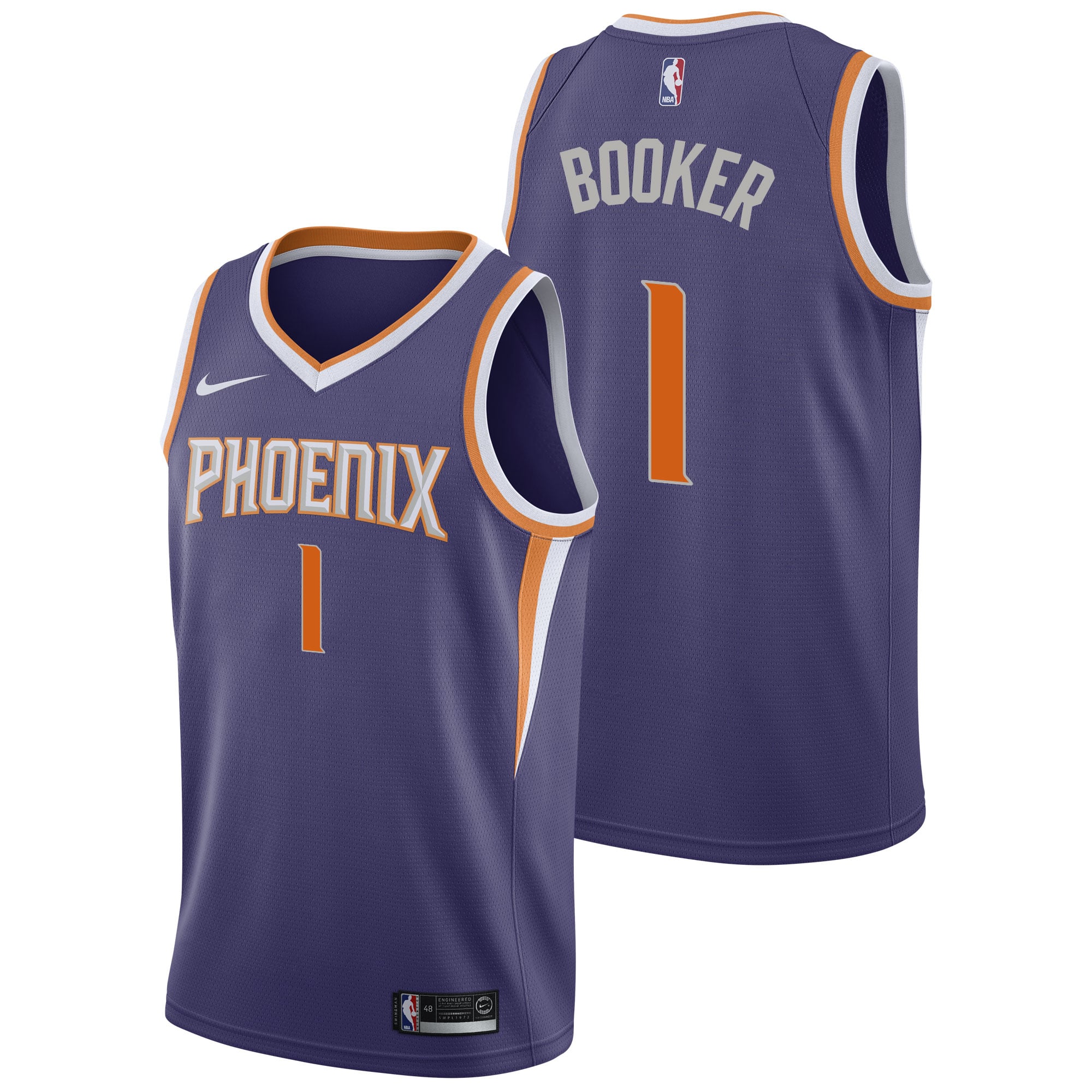 Phoenix Suns Nike Icon Swingman Jersey - Devin Booker - Mens - Homme Taille: M