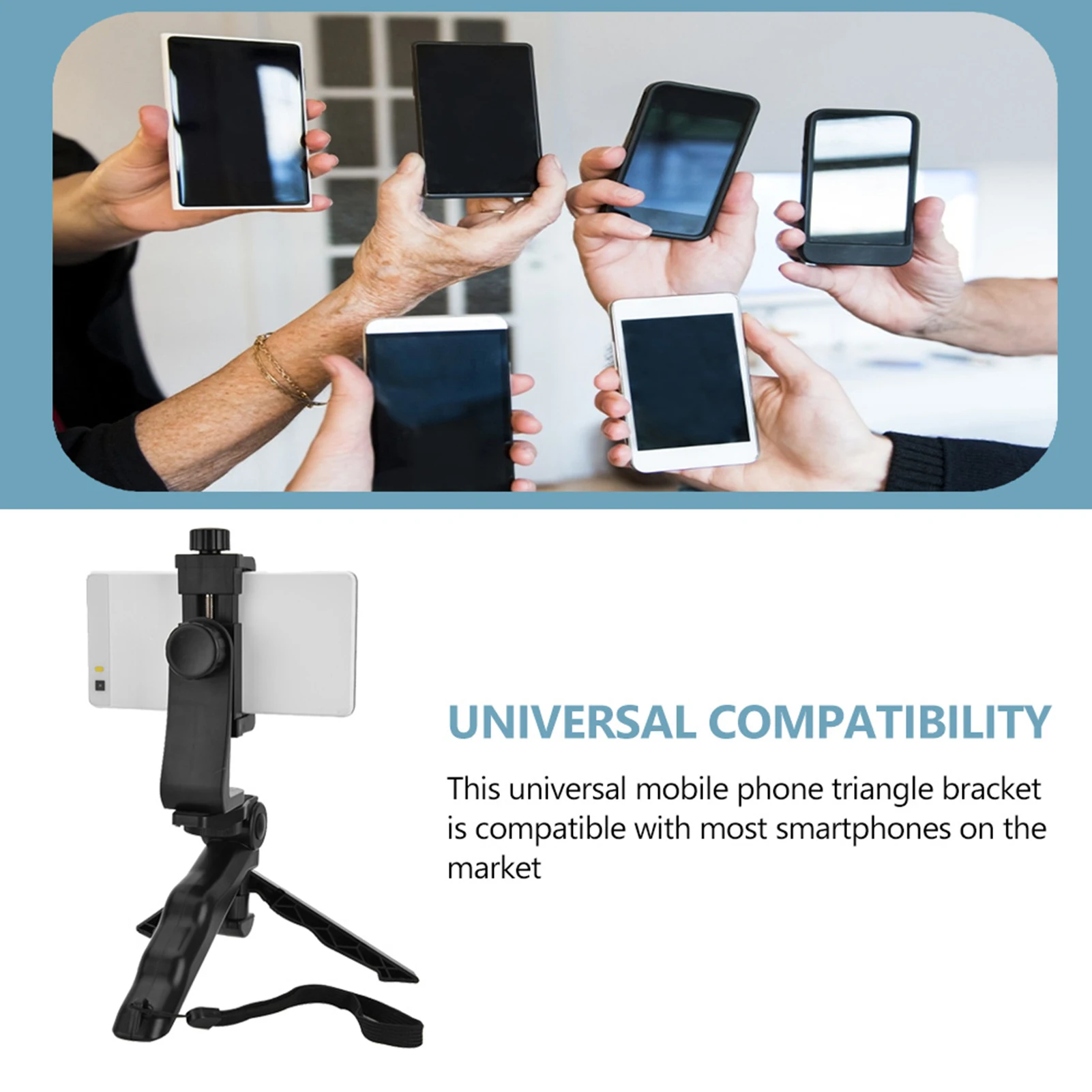 Phone Hand Grip Phone Holer Tripod Phone Holder Tripod Handheld Stabilizer Hand Grip Mount for Smartphone Smartphone Handheld