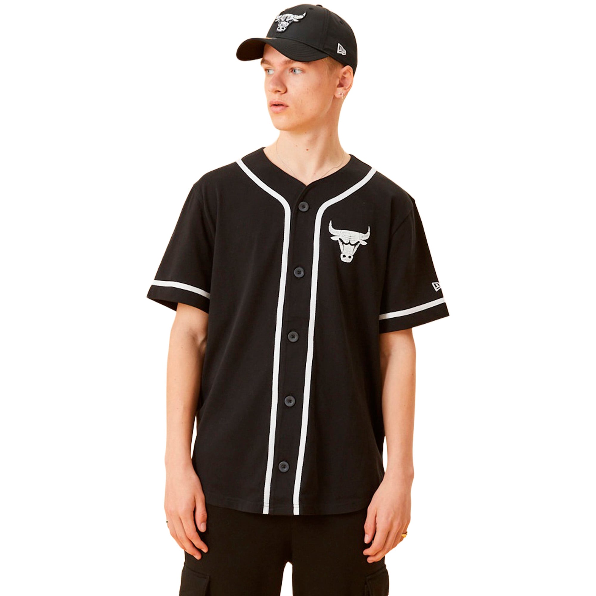 Maillot Baseball Distressed Logo Chicago Bulls NBA - Homme Taille: XL