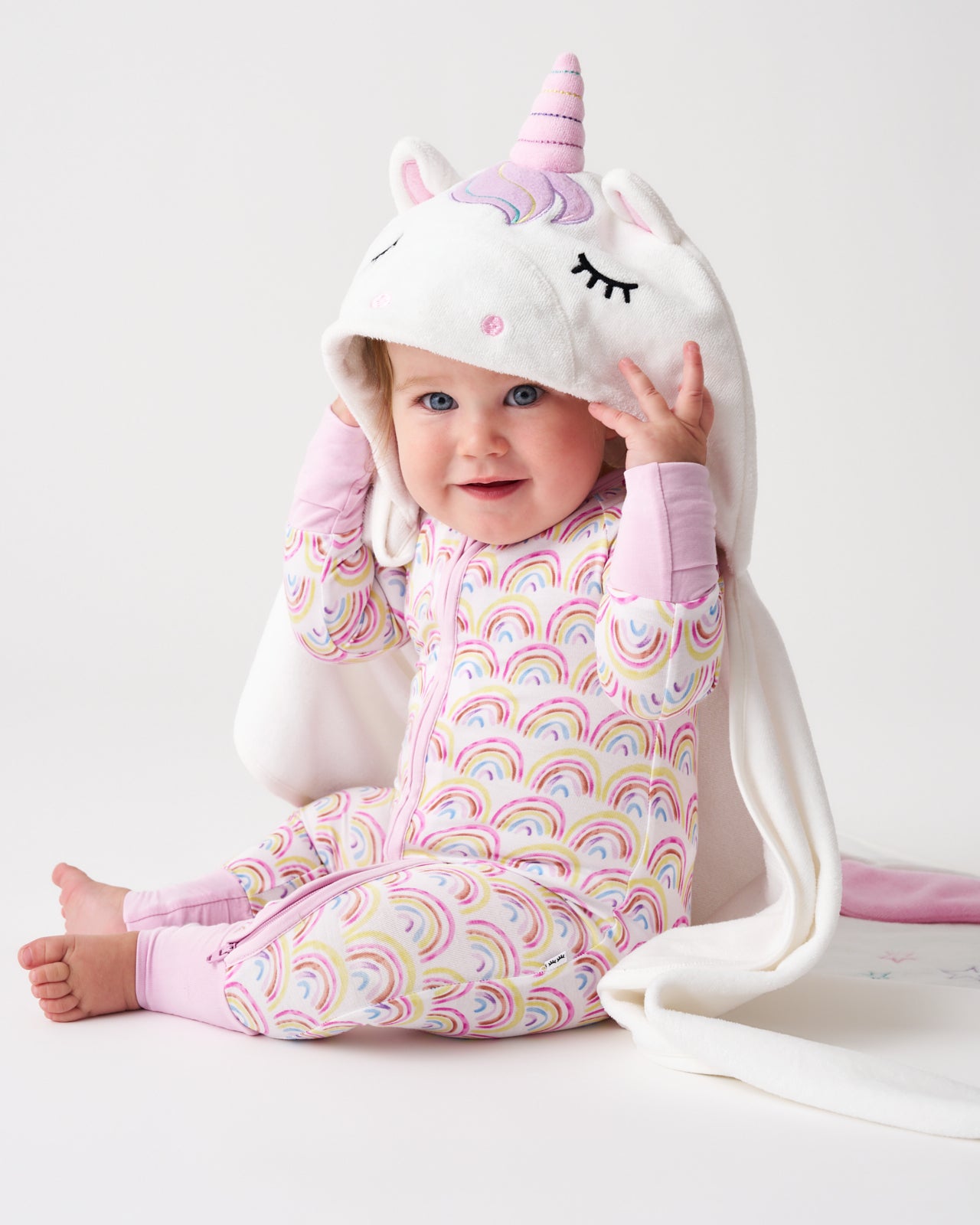 Sienna the Unicorn Baby Hooded Bath Towel - OSFA
