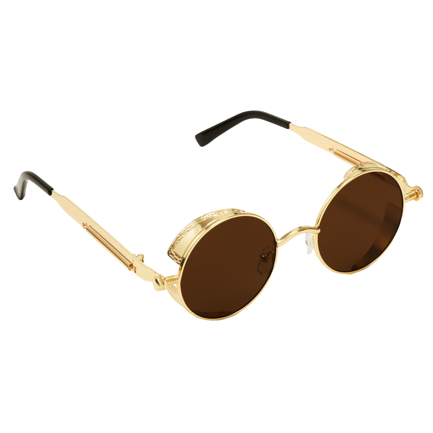 Lunettes "Steampunk", marron/doré