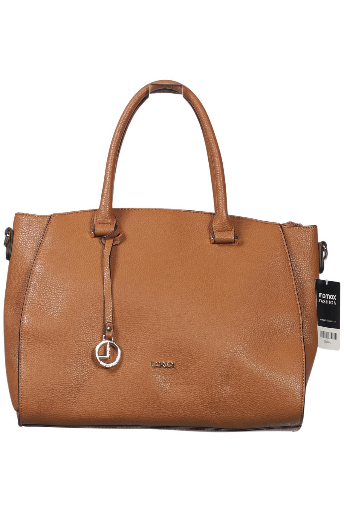 L.credi Damen Handtasche gross, Gr. , Braun, Kunstleder