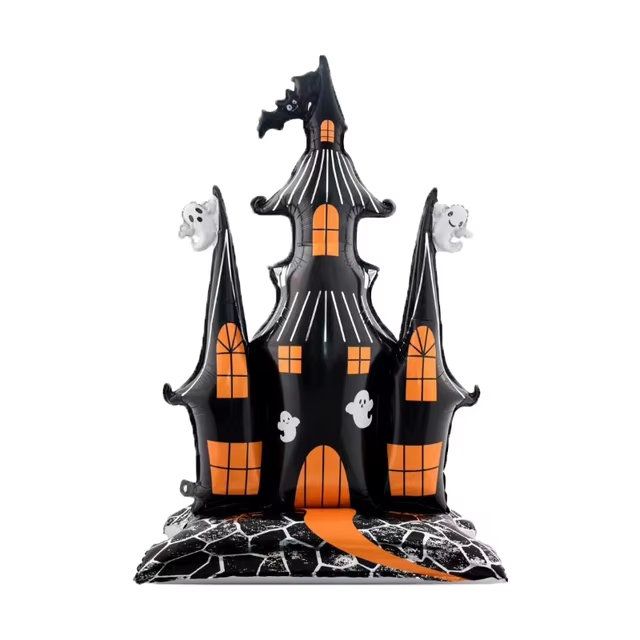Halloween Haunted House Standing Foil Balloon Decoration 58 Inch White Party Decor Halloween Haunted House Standing Foil Balloon Decoration 58 Inch White Party Decor