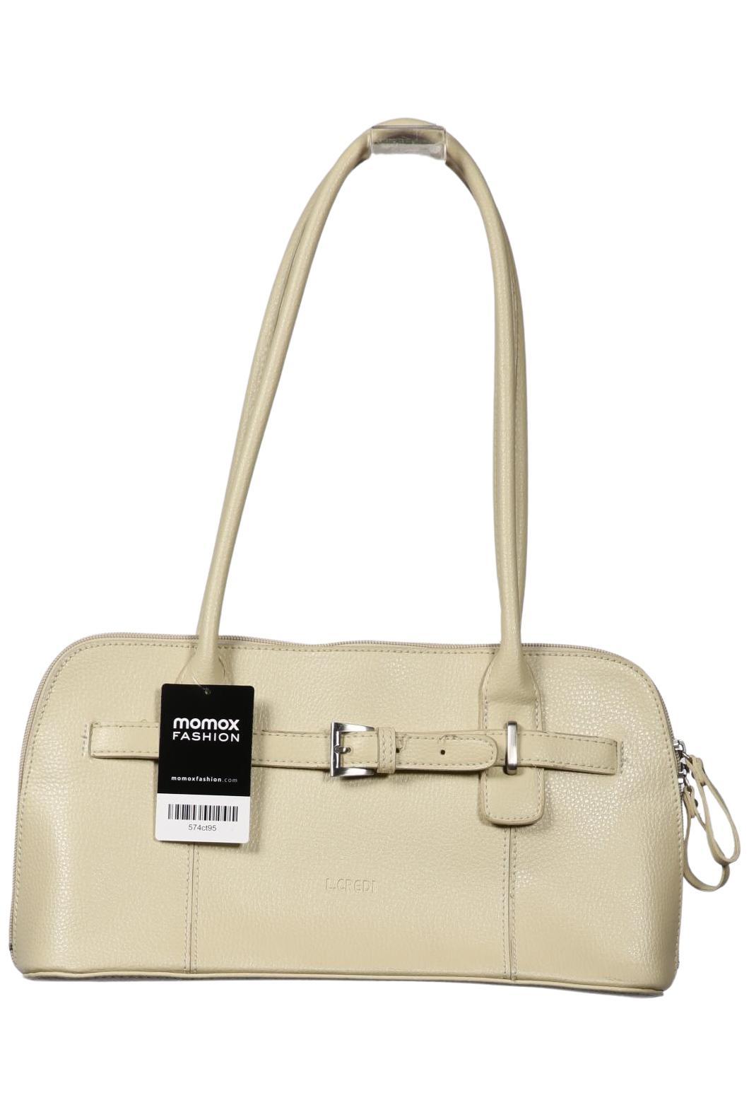L.credi Damen Handtasche gross Leder, Gr. , Beige, Leder