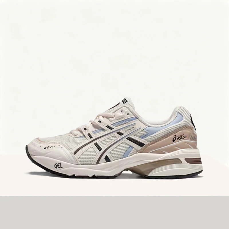 ASICS Gel-1090 PU Unisex Beige-Braun Retro Low-Top Schuhe – Obermaterial aus Stoff/Synthetikleder & Modischer, Langlebiger Komfort 1203A243-023