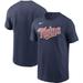 Men's Nike Navy Minnesota Twins Team Wordmark T-Shirt