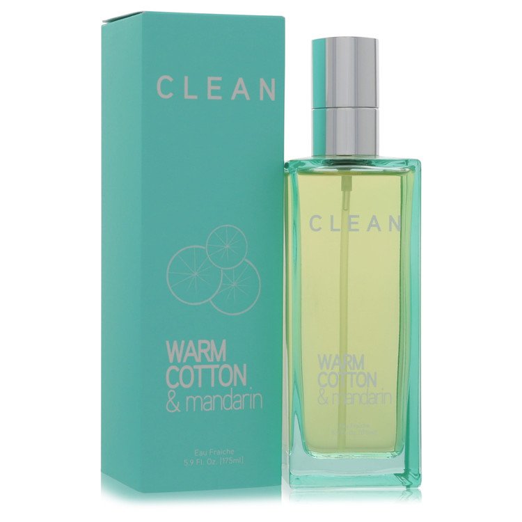 Clean Warm Cotton & Mandarine For Women By Clean Eau Fraiche Spray 5.9 Oz