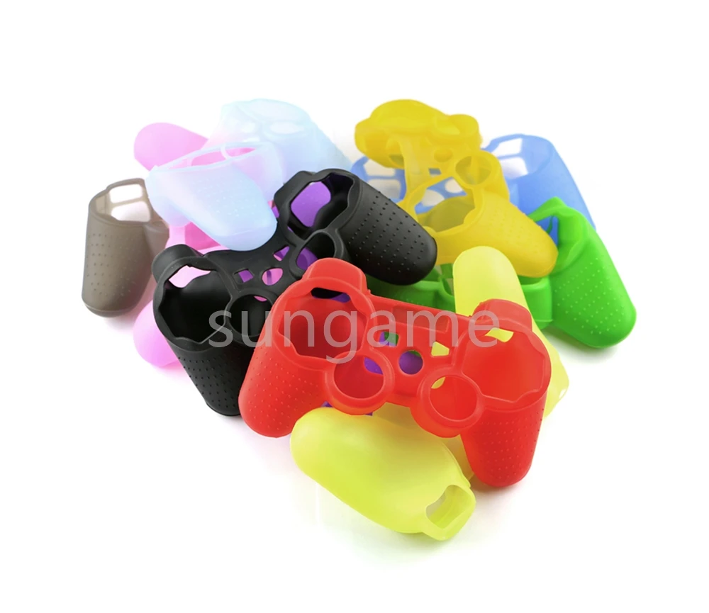 1pc Protective Silicone Skin Cover Soft Case for Playstation 3 PS3 Controller Dualshock 3 Gamepad