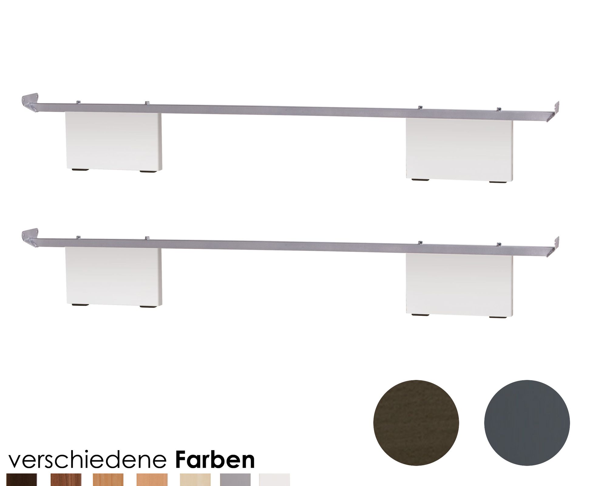 Hasena Soft-Line Füsse Vilo 10 cm / 180 cm / Buche weiss lasiert, lackiert