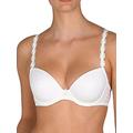 Marie Jo Womens Avero Padded Bra Size 34E in White Embroidered Padded Underwired