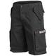 Mil-Tec Paratrooper Cargo Shorts Prewashed Black Size M