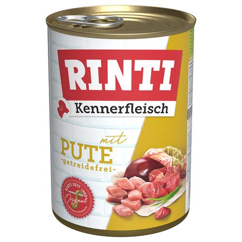 24x400g Kennerfleisch Pute RINTI Hundefutter nass