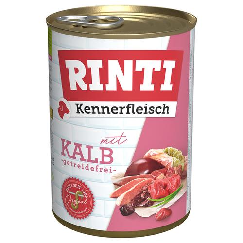 24x400g Kennerfleisch Kalb RINTI Hundefutter nass