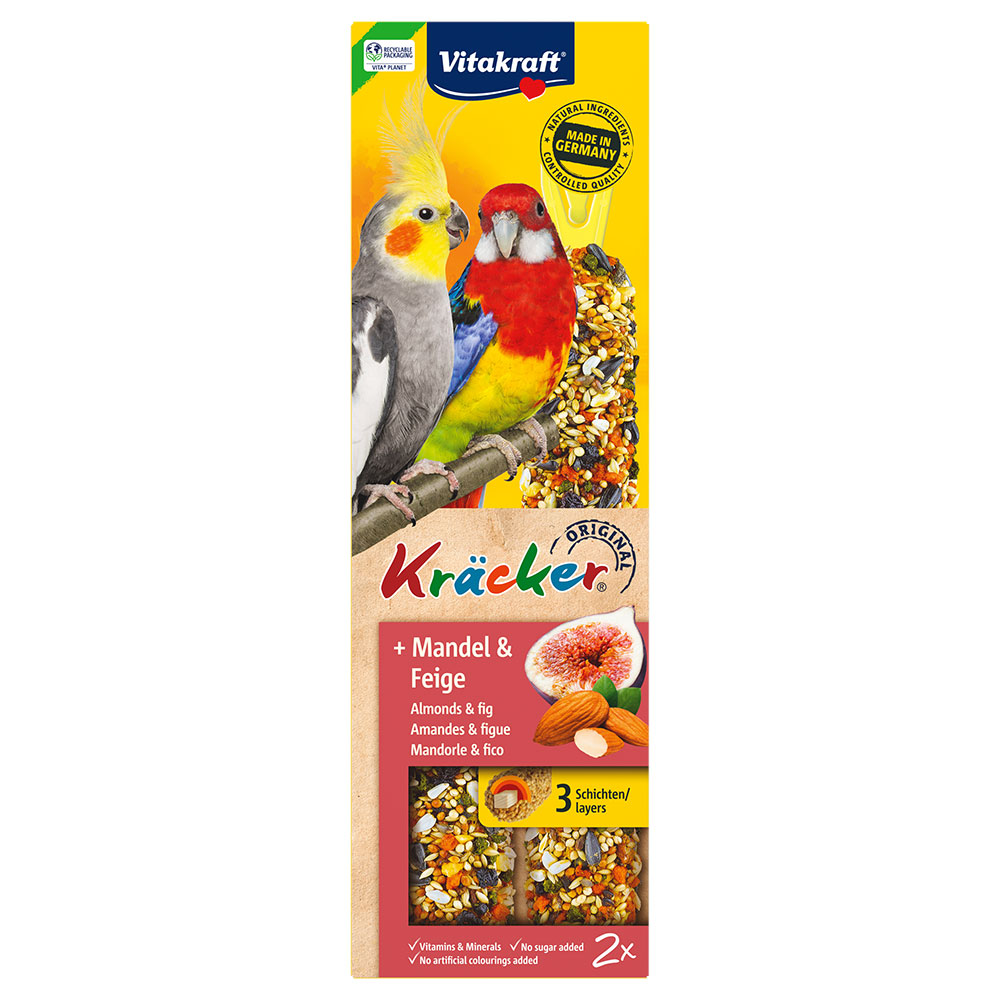 3x180g Vitakraft Parakeet Crackers Honey