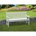 POLYWOOD® Rockford Outdoor Bench Plastic in White | 35.25 H x 60 W x 24 D in | Wayfair RKB60WH