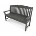 POLYWOOD® Nautical Outdoor Bench Plastic in Gray | 37.5 H x 63.75 W x 25 D in | Wayfair NB60GY