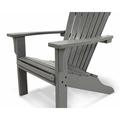 POLYWOOD® Seashell Adirondack in Gray | 38.5 H x 31.25 W x 33.75 D in | Wayfair SH22GY