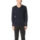 John Smedley Men's Bobby V-Neck Jumper, Blue (Midnight), X-Large