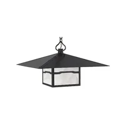 Arroyo Craftsman Monterey Outdoor Pendant Light - MH-12CLWO-BK