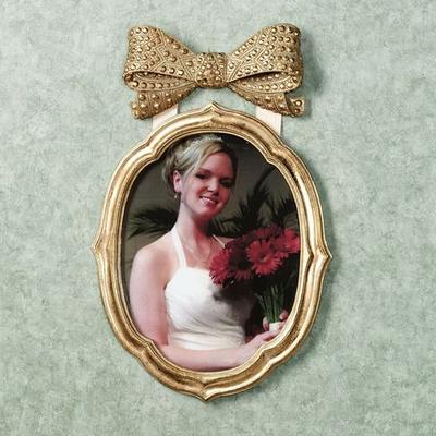 Bow Gold Large Photo Frame 8 x 10, 8 x 10, Gold