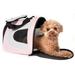 Folding Zippered Sporty Mesh Pet Carrier in Pink & Gray, 18" L X 10" W X 11" H, X-Small, Pink / Gray