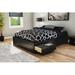 South Shore Step One Full Platform Bed w/ Drawers Wood in Black | 14 H x 56 W x 76.25 D in | Wayfair 3107211