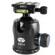 SIRUI K-40X Aluminium Tripod Ball Head 360° Rotating Panoramic Ballhead with TY-70X Arca Swiss Quick Release Plate and Bubble Level for Tripod Monopod DSLR Camera Load Capacity up to 35KG