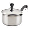 Farberware Classic Stainless Steel Straining Saucepan w/ Lid, 1-Quart Stainless Steel in Gray | 6 H x 5.25 W in | Wayfair 70752