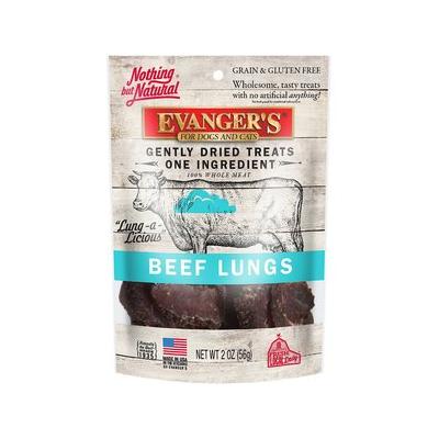 Evanger's Nothing but Natural Beef Lungs Raw Gently Dried Dog & Cat Treats, 2-oz bag