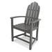 POLYWOOD® Classic Adirondack Dining Chair Plastic/Resin in Gray | 39 H x 24.75 W x 24 D in | Outdoor Dining | Wayfair ADD200GY