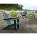 POLYWOOD® Long Island Adirondack in Green | 38.5 H x 31.25 W x 33.75 D in | Wayfair ECA15GR