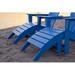 POLYWOOD® South Beach Adirondack Outdoor Ottoman Plastic in Blue | 16 H x 22.13 W x 21.13 D in | Wayfair SBO22PB