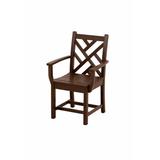 POLYWOOD® Chippendale Dining Outdoor Arm Chair Plastic/Resin | 34.75 H x 22.5 W x 21.75 D in | Wayfair CDD200MA