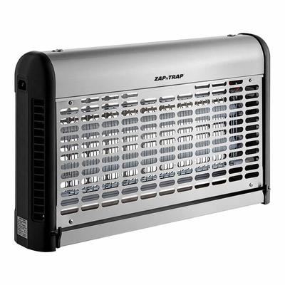 Lavex Zap N Trap Stainless Steel Indoor Insect Trap / Bug Zapper with 2000 sq. ft. Coverage - 120V, 30W