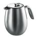 Bodum Columbia Double Wall Stainless Steel French Press Coffee Maker Stainless Steel in Brown/Gray | 8.5 H x 8.375 W x 8.875 D in | Wayfair 1312-16