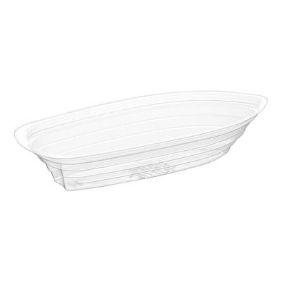 Carnival King 12 oz. Clear Plastic Banana Split Boat - 500/Case