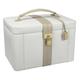 Dulwich Designs jewellery organiser |cream & mink two-tone extra large jewellery box