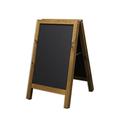 Chalkboards UK WC155 Standard A-Frame Chalkboard/Blackboard Pavement Display, Wood, Dark Oak, 75 x 45 x 5 cm