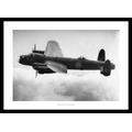 Framed RAF Avro Lancaster Bomber Aviation Photo Memorabilia