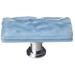 Sietto Skinny Glacier 2" Length Rectangle Knob 0.875 W in blueCrystal & Glass/Metal in Polished Chrome/Powder Blue | Wayfair SLK-215-PC