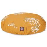 Majestic Pet Products Majestic Pet Coral Round Pet Bed Pillow Polyester in White/Yellow | 5 H x 36 W x 36 D in | Wayfair 78899550805