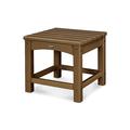 Trex Outdoor Rockport Club 18" Side Table Plastic in Brown | 16 H x 17.75 W x 17.75 D in | Wayfair TXT1818TH