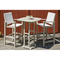 POLYWOOD® Coastal 3-Piece Bar Set Plastic in Gray | Outdoor Furniture | Wayfair PWS156-1-GY901