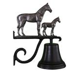 Montague Metal Products Inc. Cast Mare & Colt Bell Metal | 16.5 H x 12.5 W x 7.75 D in | Wayfair CB-1-55-SI