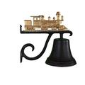 Montague Metal Products Inc. Cast Train Bell Metal in Yellow | 12 H x 12.5 W x 7.75 D in | Wayfair CB-1-12-GB