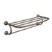 Moen Eva 24-Inch Wide Bathroom Hotel-Style Towel Shelf w/ Towel Bar Metal in Brown | 6.99 H x 26.03 W x 10.26 D in | Wayfair YB2894ORB