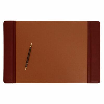 Dacasso Side-Rail Desk Pad Leather in Brown | 1 H x 22 W x 14 D in | Wayfair P3028