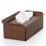 WS Bath Collections Bandoni Tissue Box Cover Metal in Orange/Brown | 3.5 H x 9.6 W x 6.3 D in | Wayfair Bandoni 53441.14