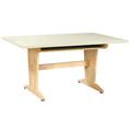 Diversified Woodcrafts Manufactured Wood Multi-Student Desk Wood in Brown | 26 H x 60 W x 42 D in | Wayfair PT-61P26