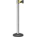 Lavi Industries Contempo 7.5 Ft. Retractable Chrome Belt Stanchion in Gray | 40 H x 12.5 W x 12.5 D in | Wayfair 10-40700WB/SF